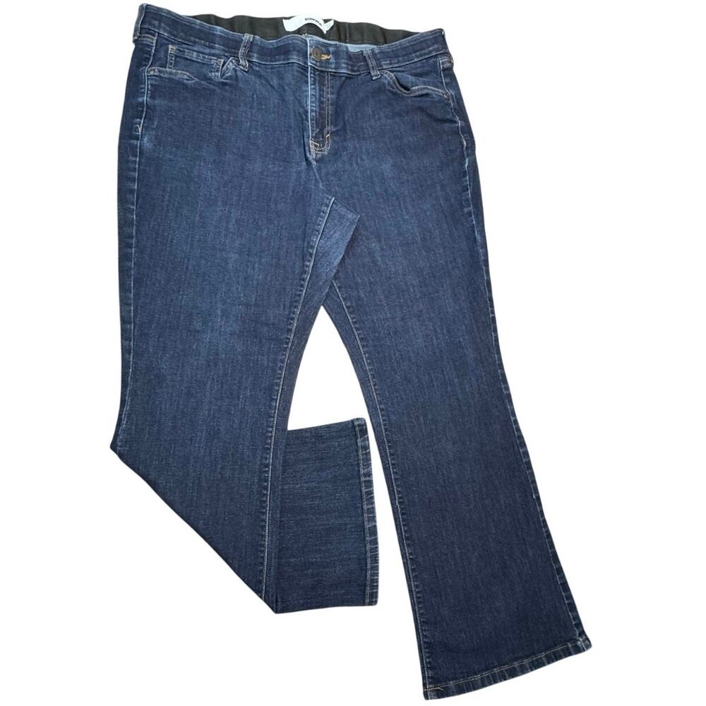 SONOMA Comfort Premium Jeans Women’s 18W Plus Bootcut Dark Wash Blue